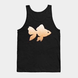 Ombre orange and white swirls doodles goldfish Tank Top